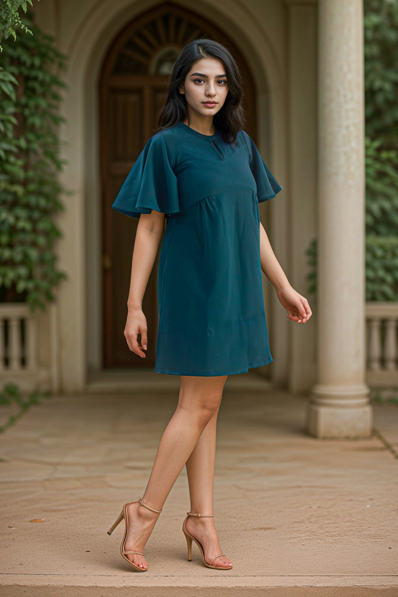 A-Line Midi Dress