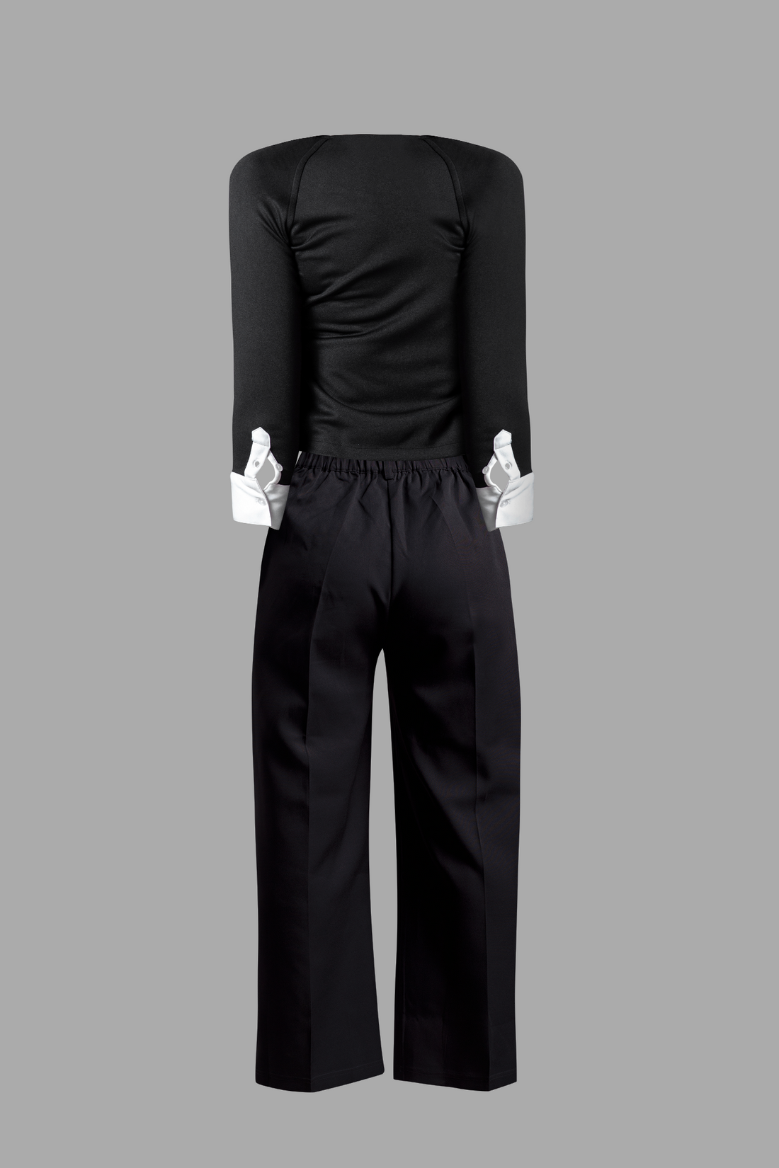 Combo Black Wide Leg Pant &amp; Sweetheart Neckline Top