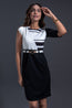 Black & White Asymmetric Dress