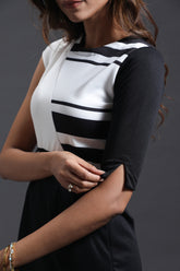 Black & White Asymmetric Dress