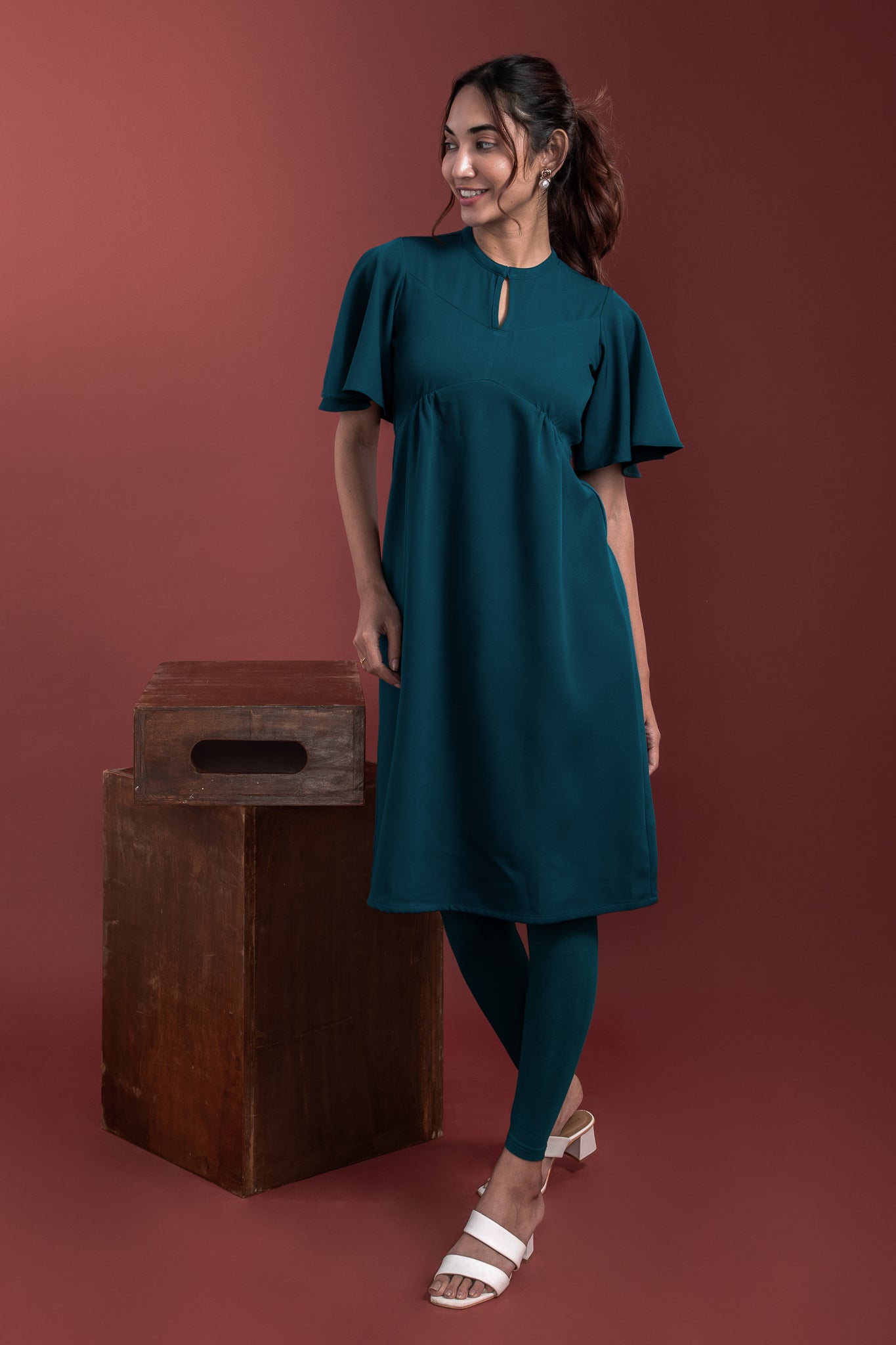 Flute Sleeves Kurti