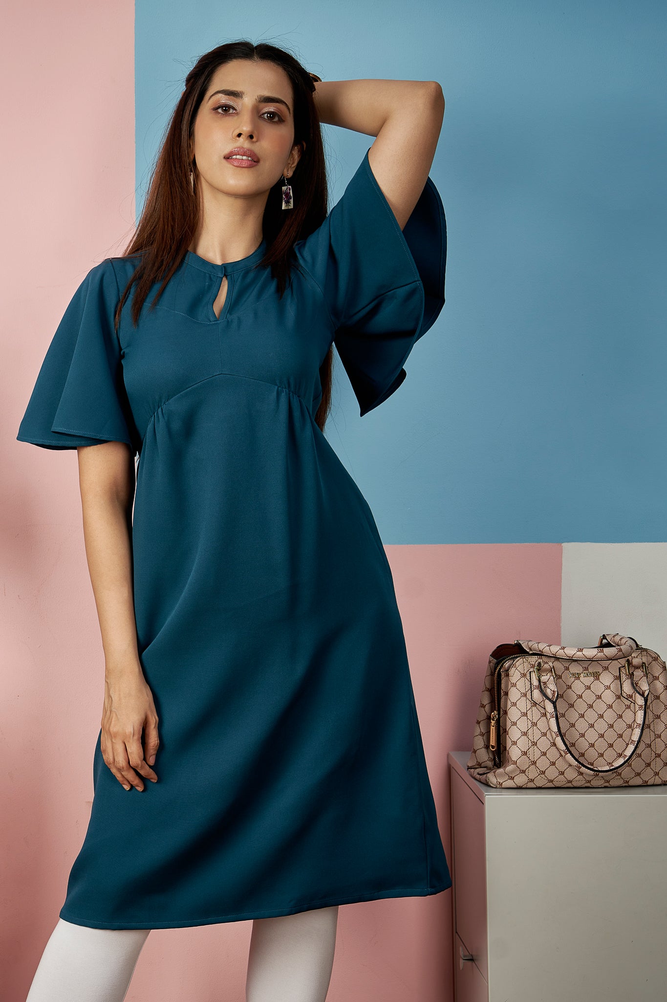 Flute Sleeves Kurti