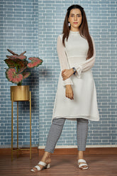 White Georgette Kurti 