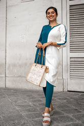 Double colour kurti