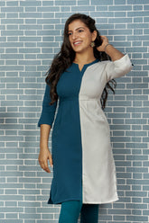 Double colour kurti