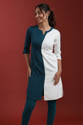 Double colour kurti