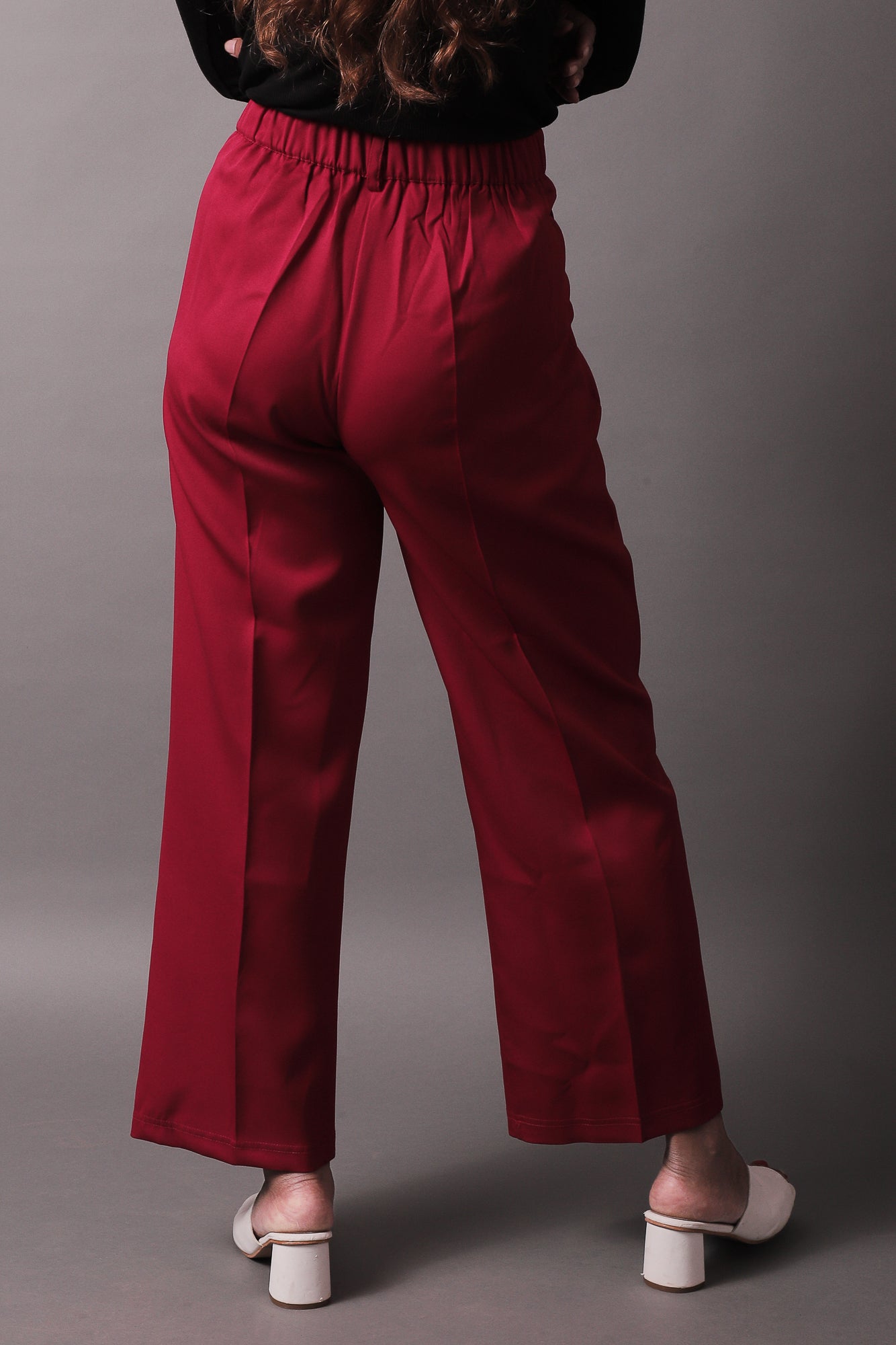 Red Wide Leg Pants