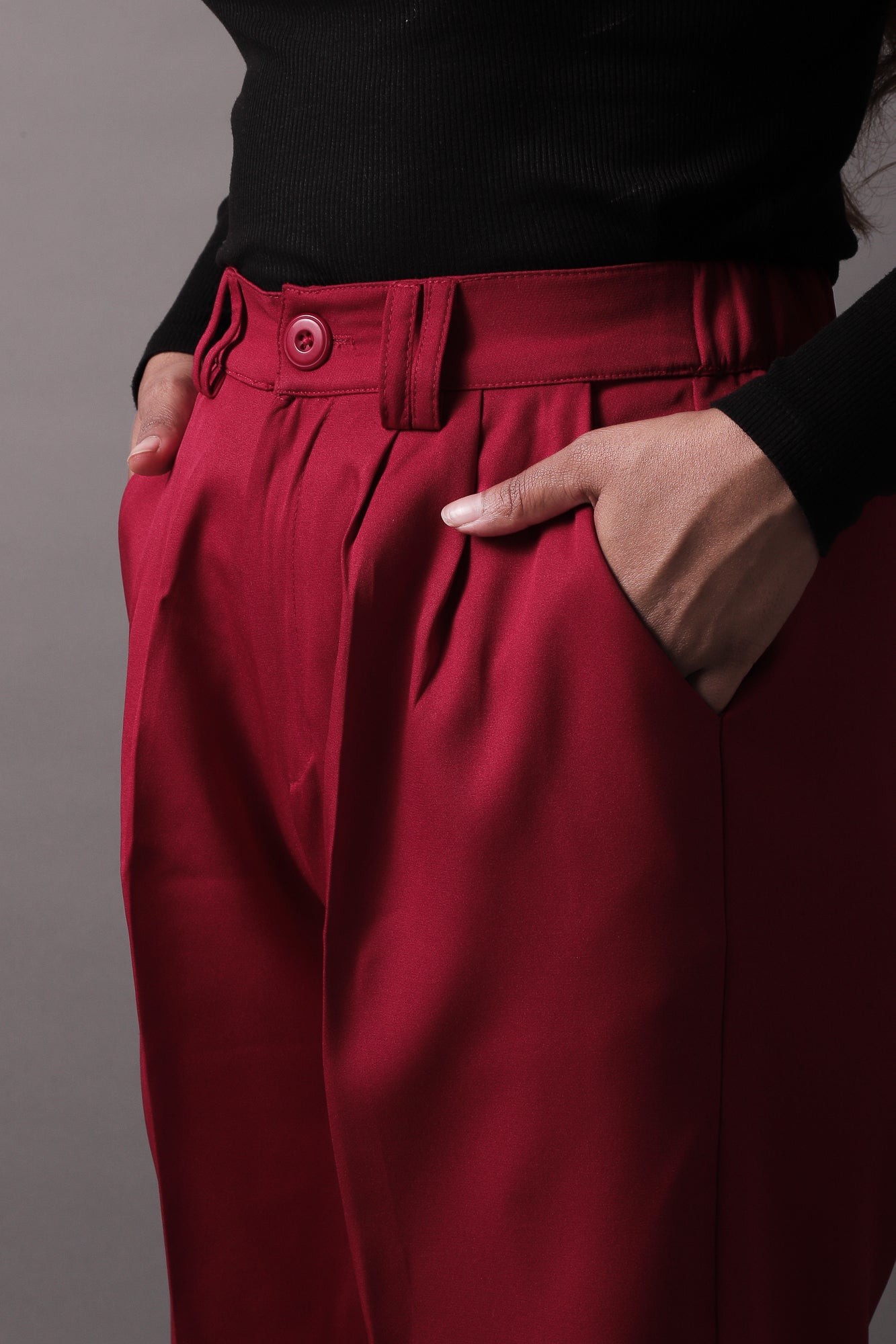 Red Wide Leg Pants