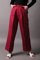 Red Wide Leg Pants