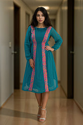 A-line georgette dress